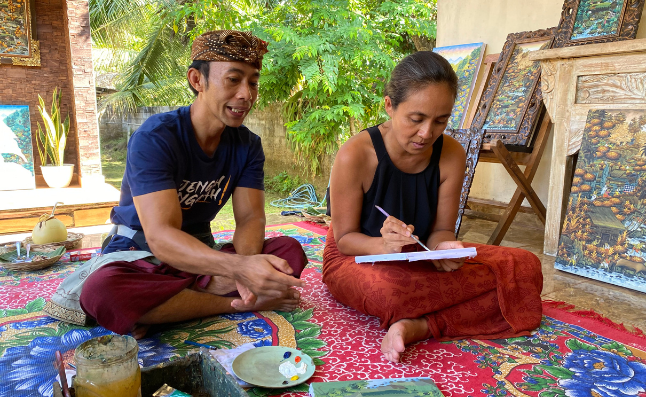 Ubud Bali Painting Class